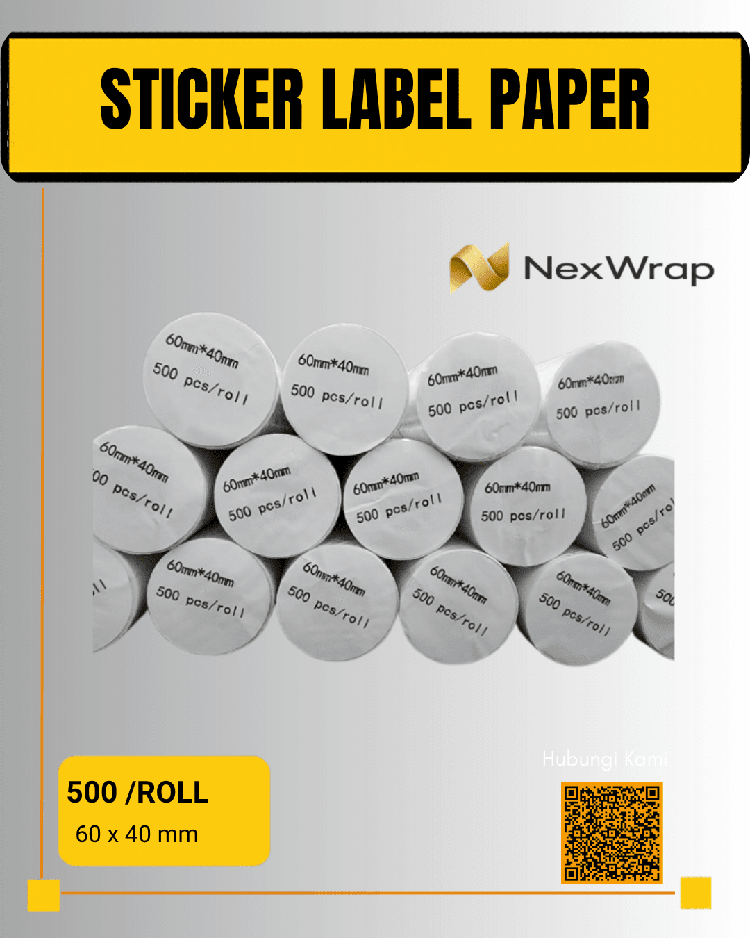 Label Paper Roll (60x40)