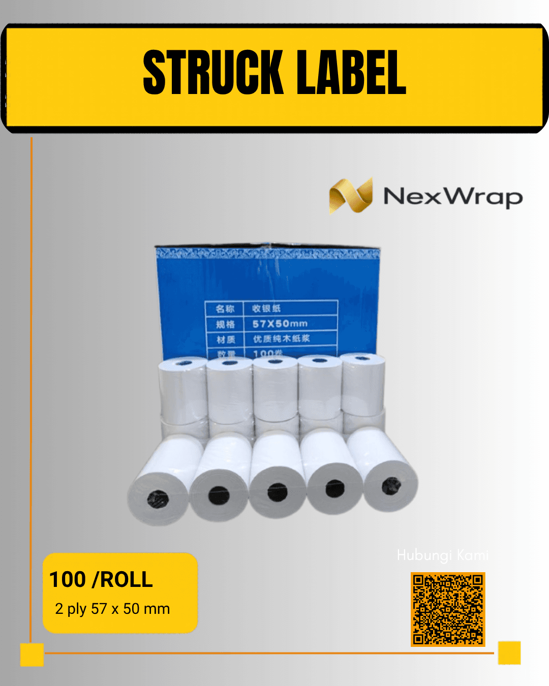 Struk Label 2 Ply (57x50)