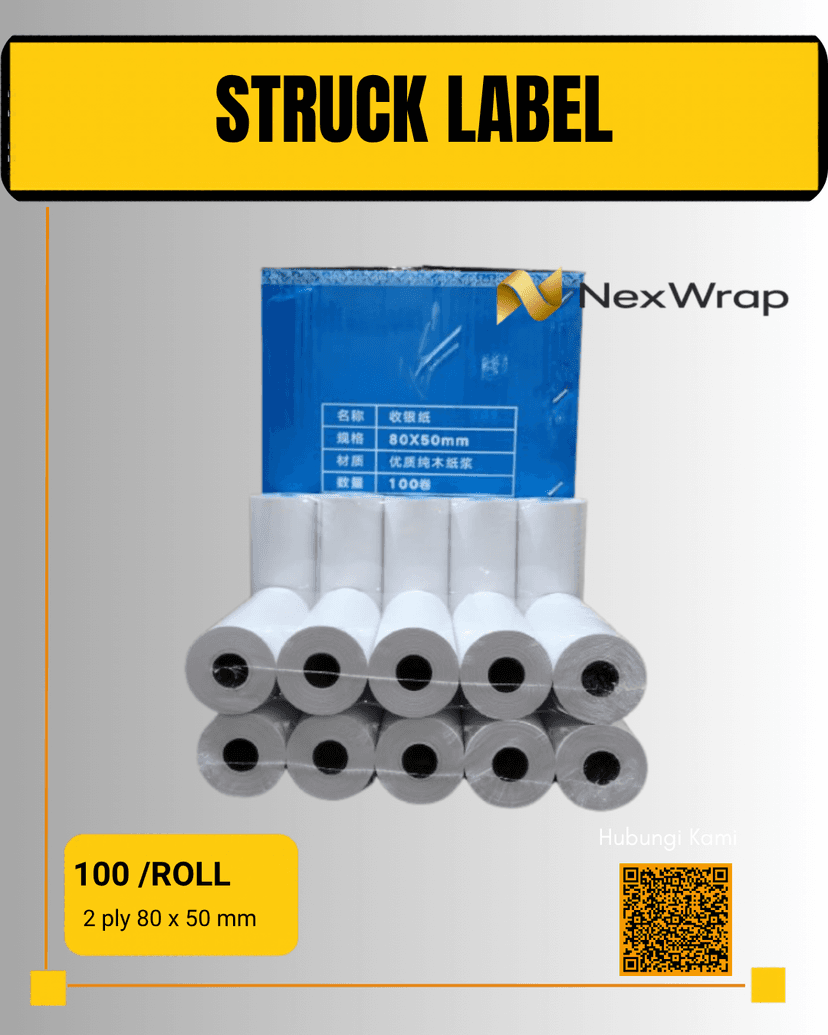 Struk Label 2 Ply (80x50)